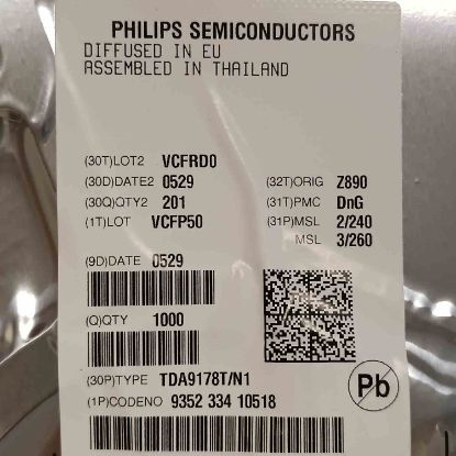 Picture of TDA9178T IC