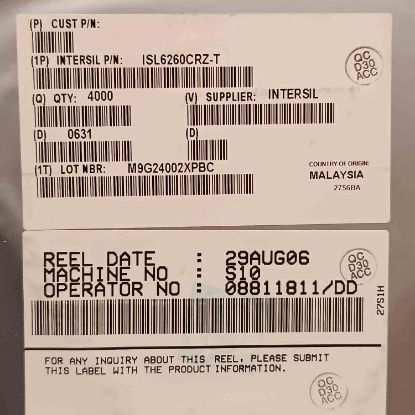 Picture of ISL6260CRZ-T smd IC