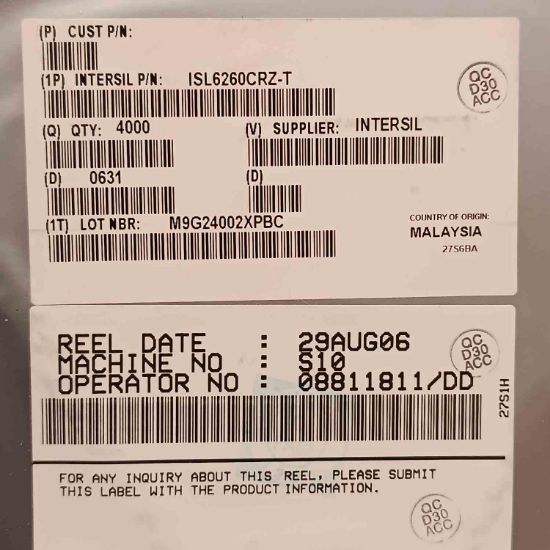 Picture of ISL6260CRZ-T smd IC