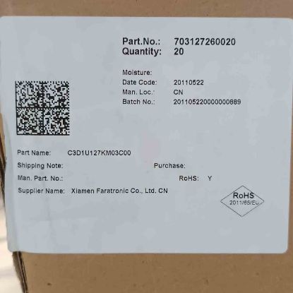 Picture of C3D1U127KM03C00 120uF 600V 52.5mm CAPACITOR