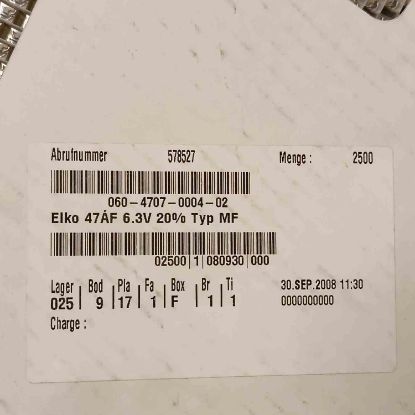 Picture of EMF6R3CDA470MD50G 47uF 6.3V 4x5mm CAPACITOR