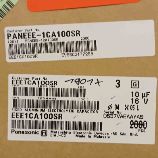 Picture of EEE1CA100SR 10UF 16V 4x5 CAPACITOR