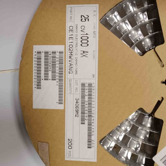 Picture of CE1E102MWVANG 1000uF 25V 12.5x15mm CAPACITOR