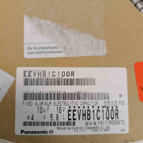 Picture of EEVHB1C100R 10MF 16V 4x5.8mm  CAPACITOR