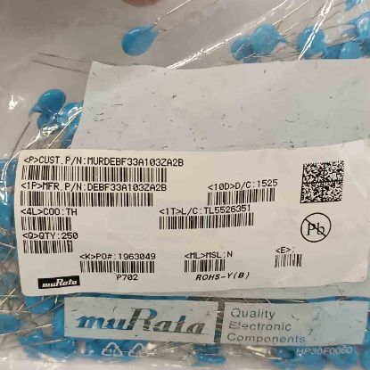 Picture of MURDEBF33A103ZA2B 10000PF 1000V 5mm  CAPACITOR