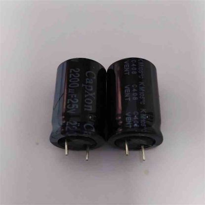 Picture of 2200UF 25V 16x25mm 105 CAPACITOR