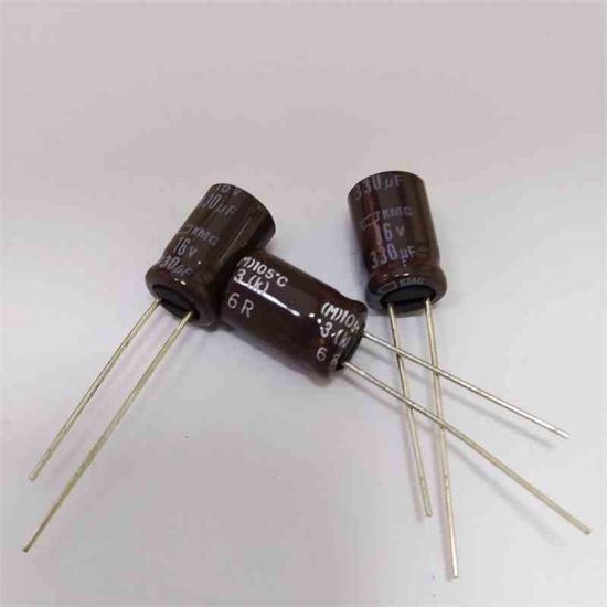 Picture of KMG16VB330M 330uF 16V 8x11.5mm 105 CAPACITOR
