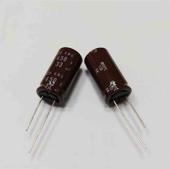 Picture of KMG450VB33M 33UF 450V 16x31.5mm  105 CAPACITOR