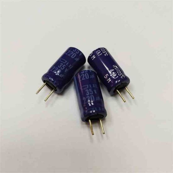 Picture of CCLXZ35VB220M 220UF 35V 8x15mm 105 CAPACITOR