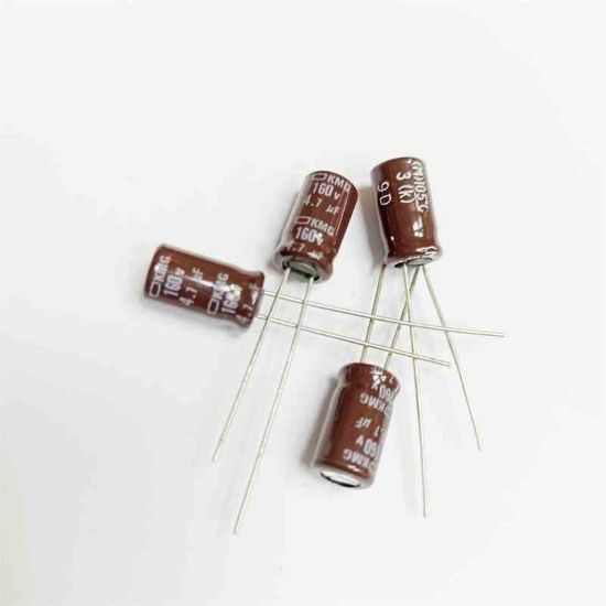 Picture of KMG160VB4.7M 4.7uF 160V 6.3x11mm 105 CAPACITOR