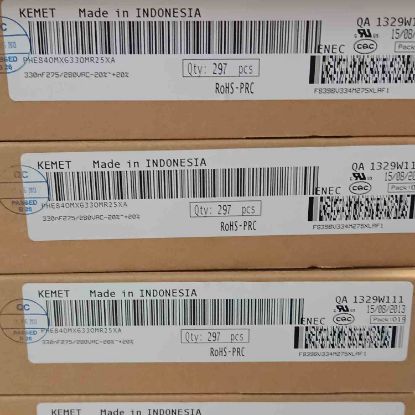 Picture of PHE840MX6330MR25XA 0.33uF 275VAC 15mm  0.2 CAPACITOR