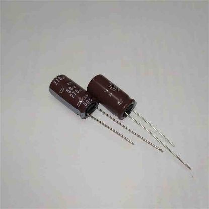 Picture of KY50VB270M 270uF 50V 10x20mm 105 CAPACITOR