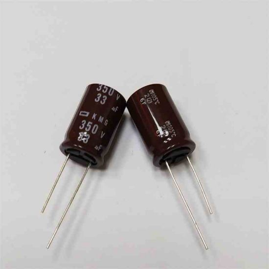 Picture of KMG350VB33M 33UF 350V 16x25mm 105 CAPACITOR