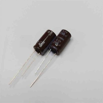 Picture of KMG6.3V2200MF 2200uF 6.3V 10x20mm  105 CAPACITOR
