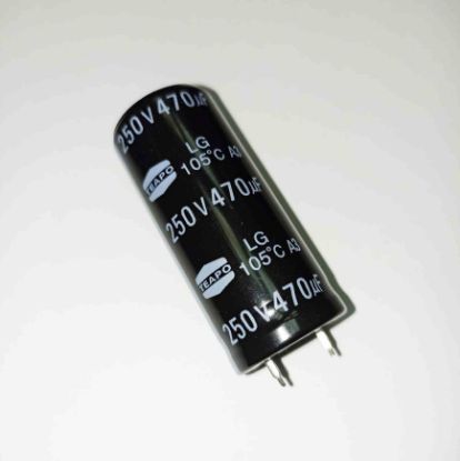 Picture of 470UF 250V 20x50mm 105 CAPACITOR