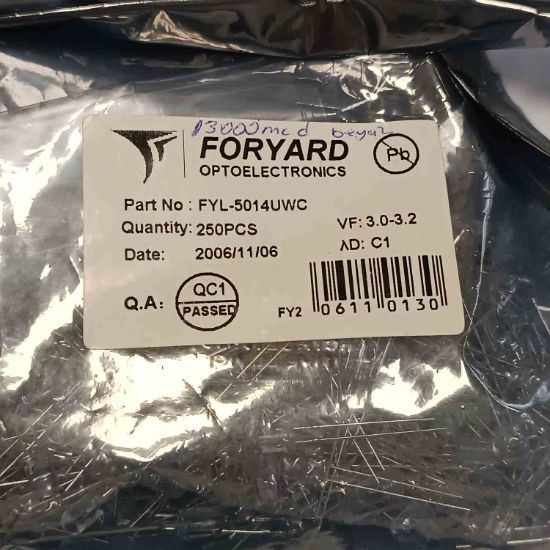 Picture of FYL5014UWC  5 mm LED.DIOD OPTO