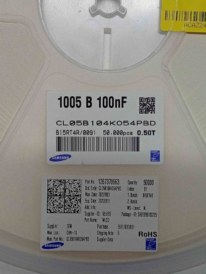 Picture of CL05B104K054PBD