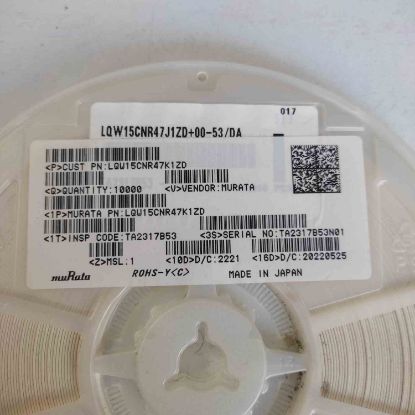 Picture of LQW15CNR47K1ZD INDUCTOR, 470NH, 380MHZ, 0.35A, 0402