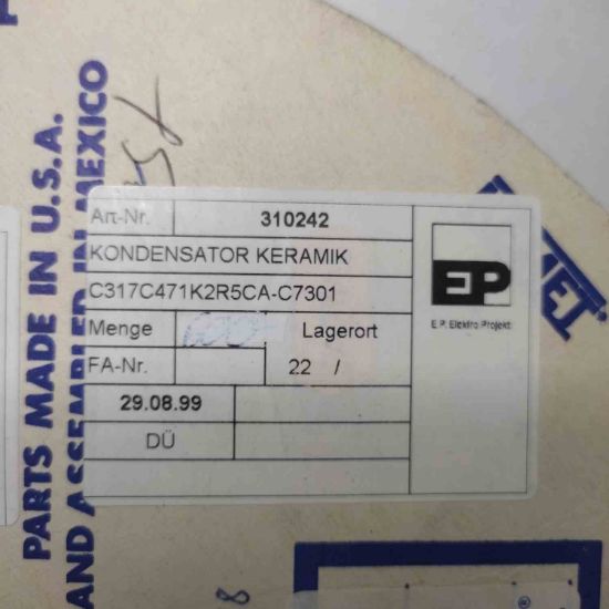 Picture of C317C471K2R5TA7301