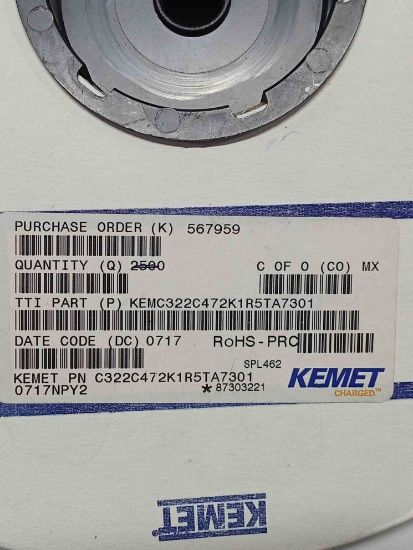 Picture of KEMC322C472K1R5TA7301