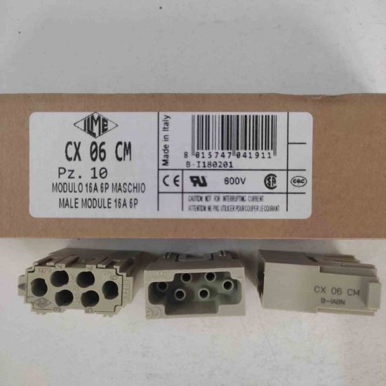 Picture of CX06CM Insert, 6 Contacts, Plug, Crimp Pin - Contacts