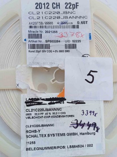 Picture of cl21c220jbannnc-22pf-50v-805-cognpo-capacitor