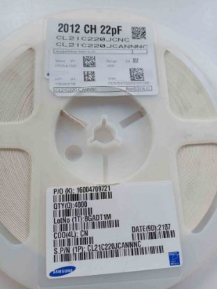 Picture of cl21c220jcannnc-22pf-50v-805-capacitor