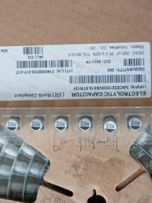 Picture of nace221m35v8x105tr13f-220uf-35v-smd-capacitor