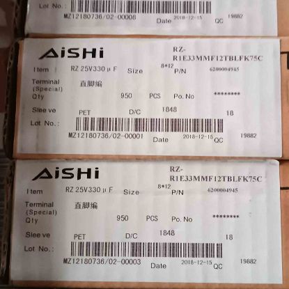 Picture of rz-r1e33mmf12tblfk75c-330uf-25v-8x12mm-105-capacitor