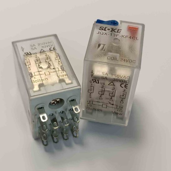 Picture of jqx-13f-kt4cl-24vdc-5a-4c-14pin-relay
