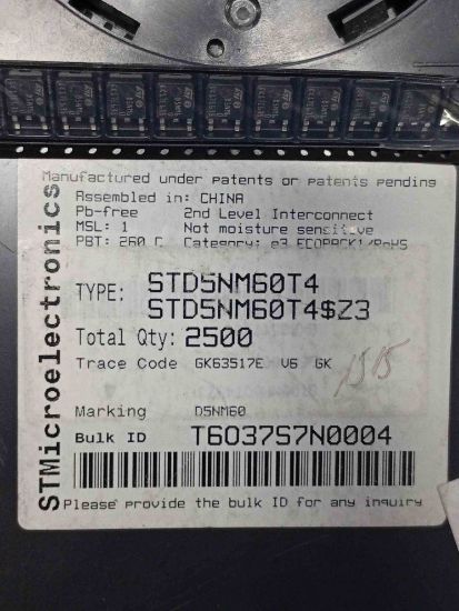 Picture of std5nm60t4-5a-600v-transistor