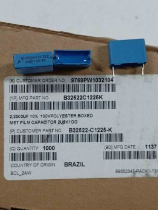 Picture of b32522c1225k-22uf-100v-15mm-capacitor
