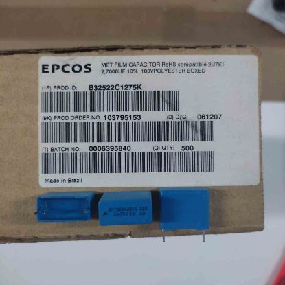 Picture of b32522c1275k-27uf-100v-15mm-capacitor