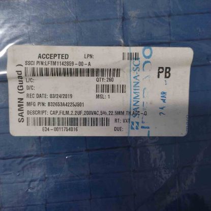 Picture of b32653a4225j501-22uf-200v-ac-225mm-capacitor