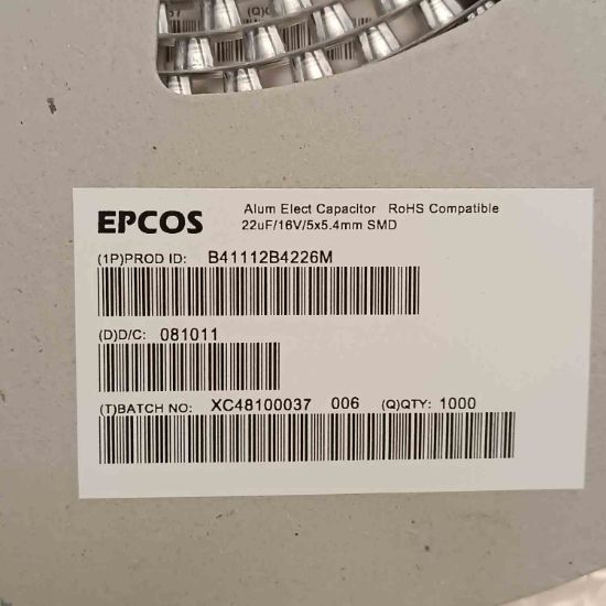 Picture of b41112b4226m-22mf-16v-5x54mm-capacitor