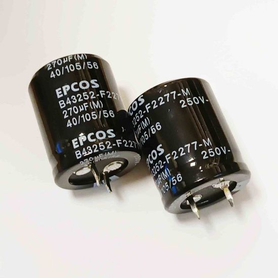 Picture of b43252f2277m-270uf-250v-25x32mm-105-capacitor