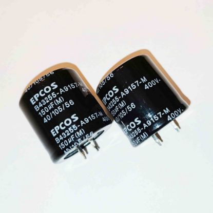 Picture of b43255a9157m-150uf-400v-30x32mm-105-capacitor