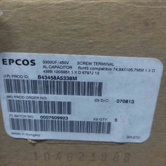 Picture of b43458a5338m-3300uf-450v-77x106mm-capacitor