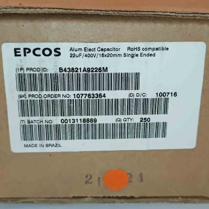 Picture of b43821a9226m-22uf-400v-16x20-capacitor