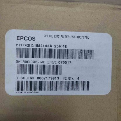 Picture of b84143a25r48-25a-480v-power-line-filter