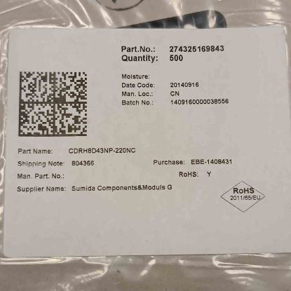 Picture of cdrh8d43np-220nc-22uh-18a-83x83x45-inductor