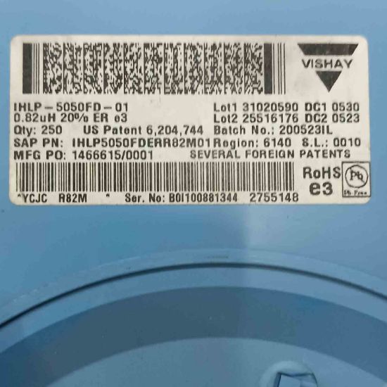 Picture of ihlp-5050fd-01-082uh-33a-5050-65x129x132-inductor