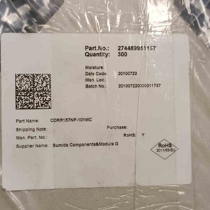 Picture of cdrr157np-101mc-100uh-2a-185x15x7-inductor