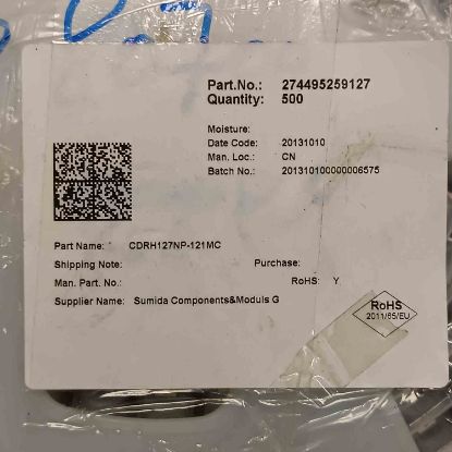 Picture of cdrh127np-121mc-120uh-16a-123x123x8-inductor