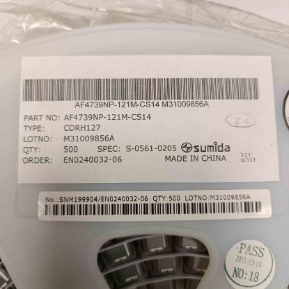 Picture of cdrh127np-121mc-120uh-16a-123x123x8-inductor