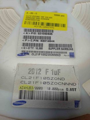 Picture of cl21f105z0nd-1uf-50v-805-capacitor