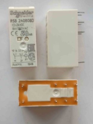 Picture of RSB2A080BD 24V 8A 2C 8PIN SCHNIDER POWER RELAY